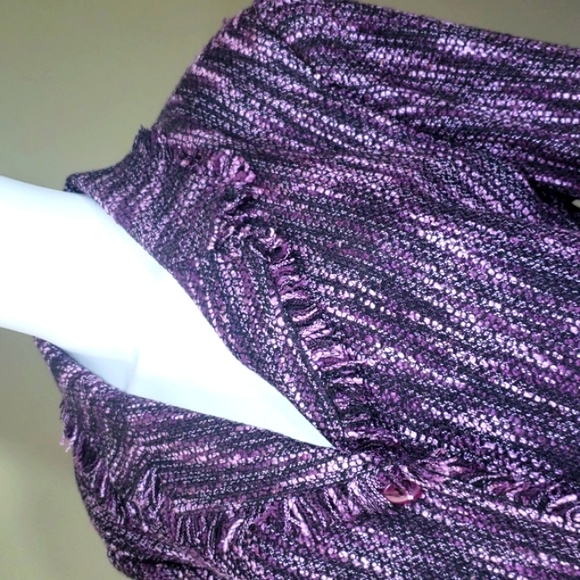 Dressbarn Purple 💜 Women's Blazer Jacket Made In Vietnam Size 14 - Picture 5 of 15